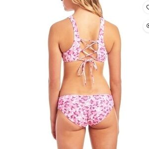 LIKE NEW CYN & LUCA PINK CAMOUFLAGE BIKINI SZ XL
